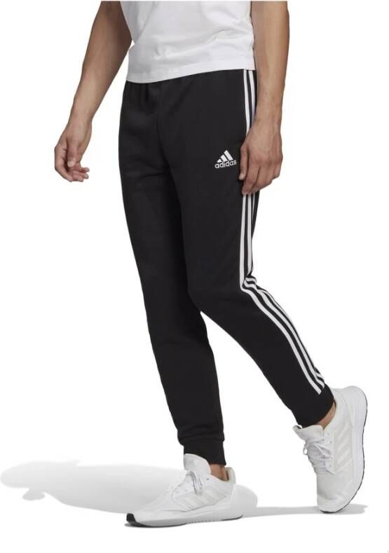 Adidas M 3S FT TC Broek Stijlvol en Functioneel Black Heren