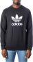 Adidas Stijlvolle Crewneck Sweatshirt Zwart Wit Black Heren - Thumbnail 2