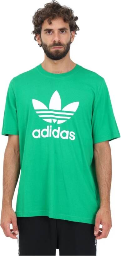 Adidas Originals Adicolor Classics Trefoil Heren T-shirt Groen Heren