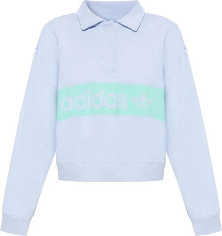 Adidas Originals Bedrukte sweatshirt Blauw Dames