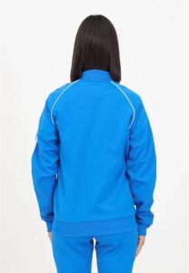 Adidas Originals Blauwe Dames Sweater met Volledige Rits Blauw Dames