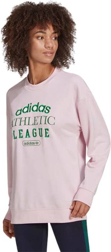 Adidas Originals Bluza Damska Retro Luxury Crew Sweatshirt Trend Packamp Hl0043 36 Roze Dames