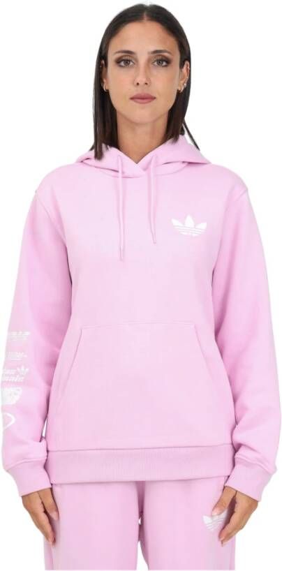 Adidas Originals Comfortabele Roze Hoodie voor Dames Roze Dames