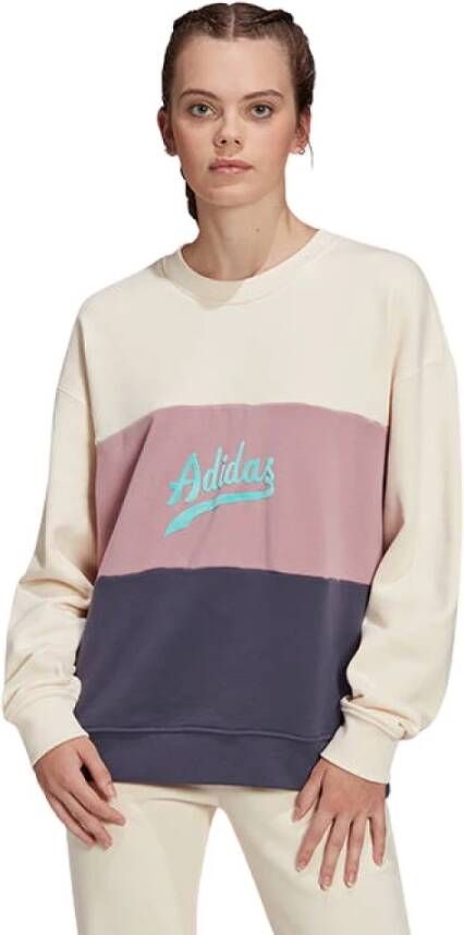 Adidas Originals Dames; Sweatshirt moderne b-ball trui hd9783 Beige Dames