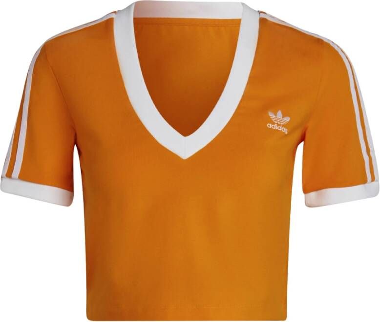 adidas Originals Dames T-shirt met korte mouwen Adicolor Classics Oranje Dames