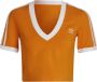Adidas Originals Dames T-shirt met korte mouwen Adicolor Classics Oranje Dames - Thumbnail 6