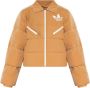 Adidas Velvet Puffer Donsjack Bruin Brown Dames - Thumbnail 1