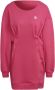 Adidas Magenta Sweater Jurk Lichtgewicht Fleece Pink Dames - Thumbnail 1