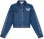 Adidas Originals Geborduurd spijkerjasje Blauw Dames - Thumbnail 1