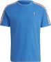 Adidas Originals Gestreept T-shirt van adidas Blauw Heren - Thumbnail 3