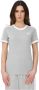Adidas Originals Grijze Sportieve T-shirt voor Dames Grijs Dames - Thumbnail 2