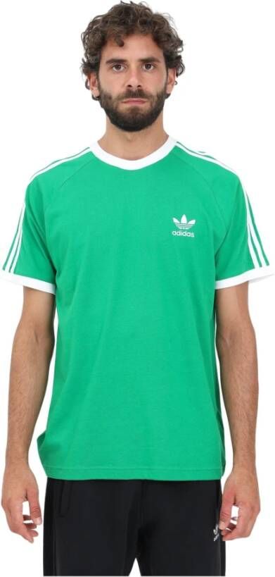 Adidas Originals Groene Adicolor Classics 3-Stripes T-shirt Groen Heren