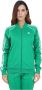 Adidas Originals Groene Sweater met Rits en 3 Strepen Green Dames - Thumbnail 1