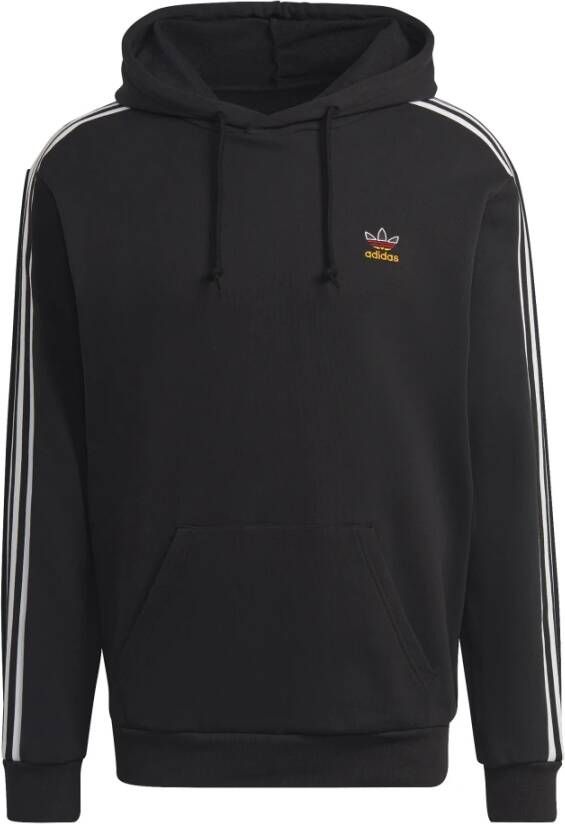 Adidas Originals Hooded sweatshirt met 3 strepen 3-Stripes Zwart Heren