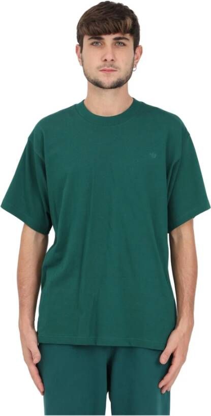 Adidas Originals Heren Groen Geribbelde T-shirt Green Heren