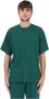 Adidas Originals Heren Groen Geribbelde T-shirt Green Heren - Thumbnail 2