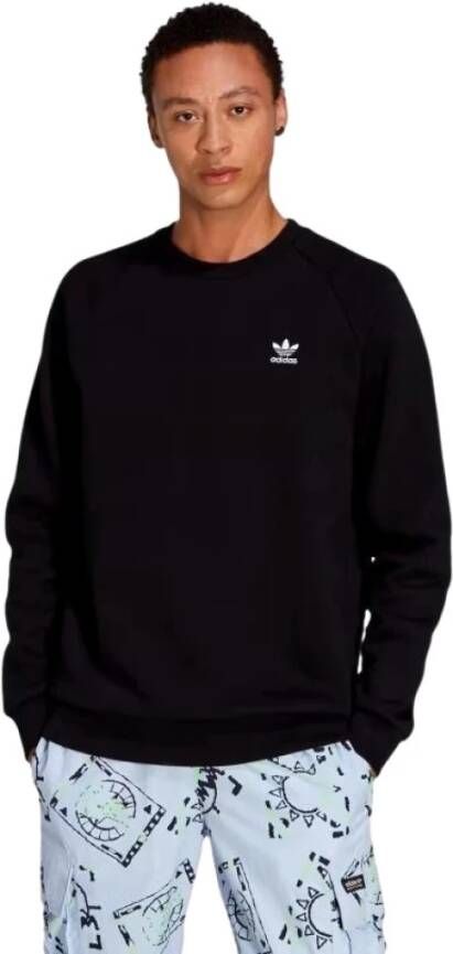 Adidas Originals Tijdloze Zwarte Crewneck Sweatshirt voor Heren Black Heren