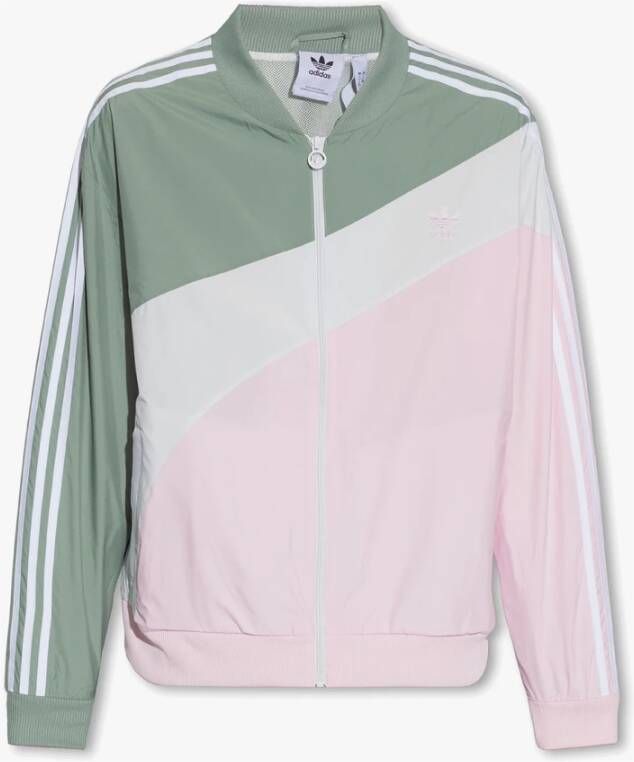 Adidas Originals Summer Vibe Trainingsjack Trainingsjassen Kleding silver green clear pink maat: XL beschikbare maaten:S M L XL