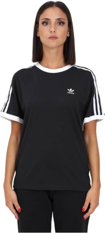 adidas Originals Klassieke 3-Stripes Dames T-shirt Zwart Dames