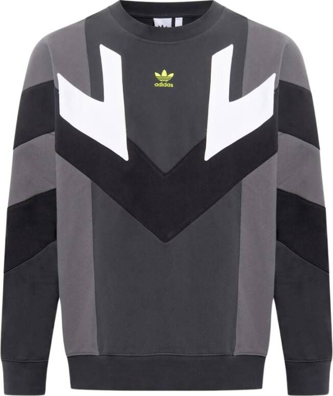 Adidas Originals Logo-geborduurde sweatshirt Grijs Heren