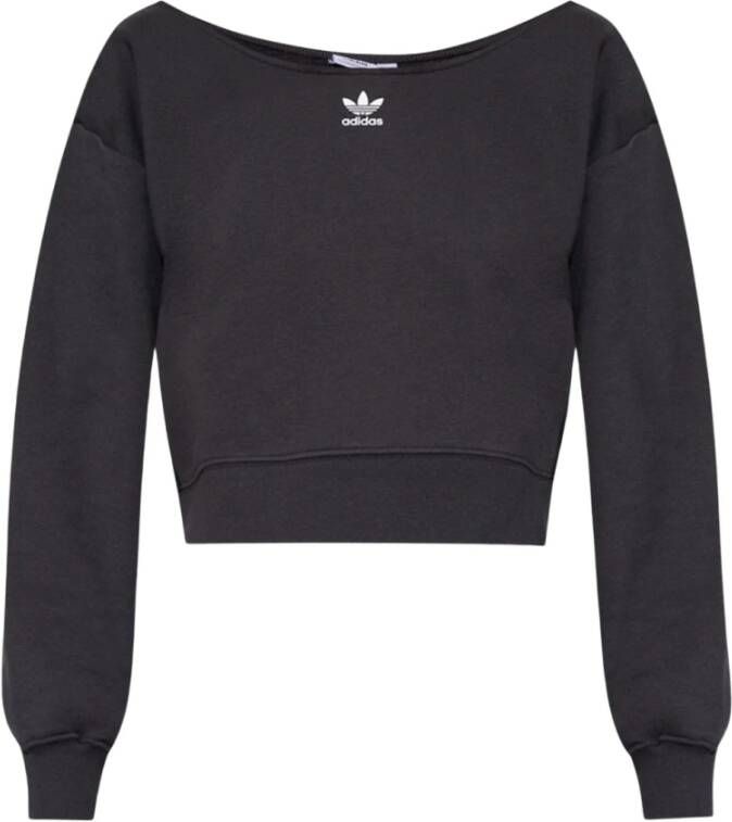 Adidas Originals Logo-printed sweatshirt Grijs Dames