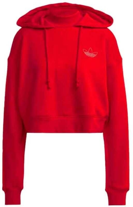 Adidas Originals Oversize Rode Hoodie voor Dames Rood Dames