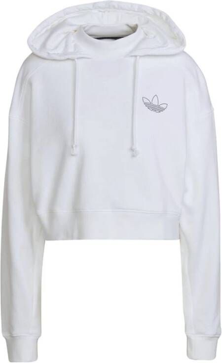 Adidas Originals Oversized Witte Hoodie voor Dames White Dames