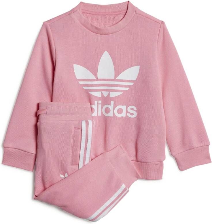 Adidas Originals ' Trefoil Crew Tracksuit Infant Bliss Pink Bliss Pink