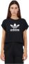 Adidas Originals Sportieve Dames Crop Tee Zwart Black Dames - Thumbnail 1