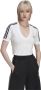 Adidas Originals Stijlvolle Witte Cropped Tee Hc2036 White Dames - Thumbnail 3