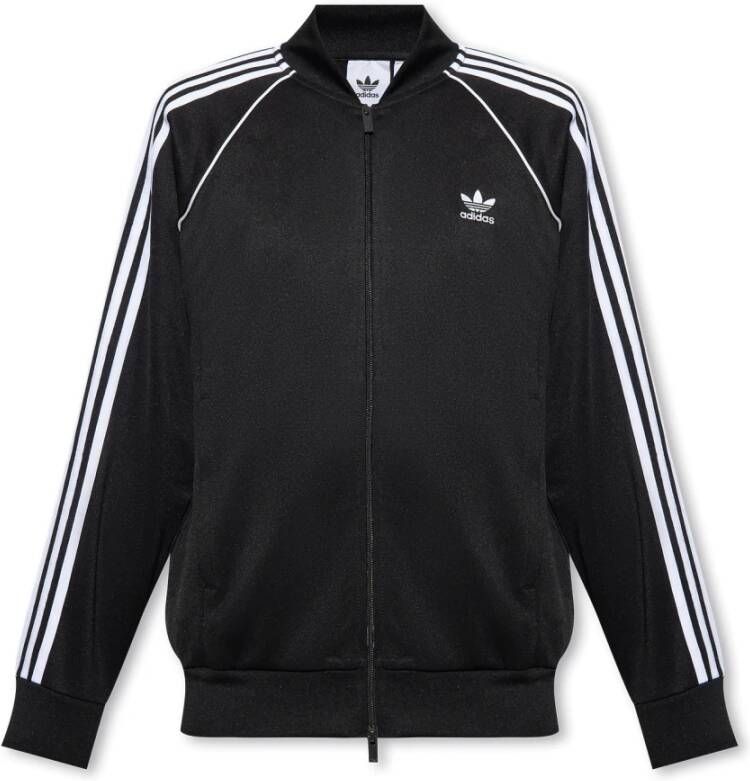 Adidas Originals Heren Zwarte Zip Sweatshirt Adicolor Classics SST Collectie Black Heren