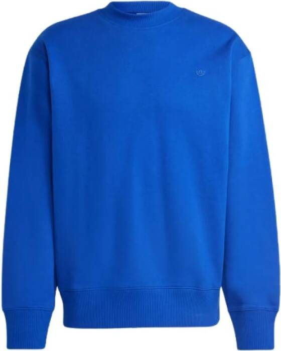 Adidas Iconische Crew Sweatshirt voor Mannen Blue Heren