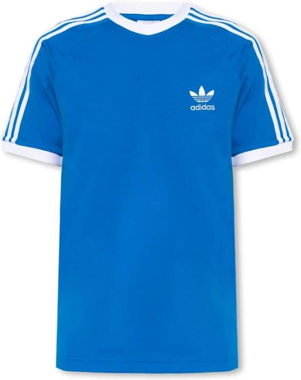adidas Originals T-shirt met logo Blauw Heren