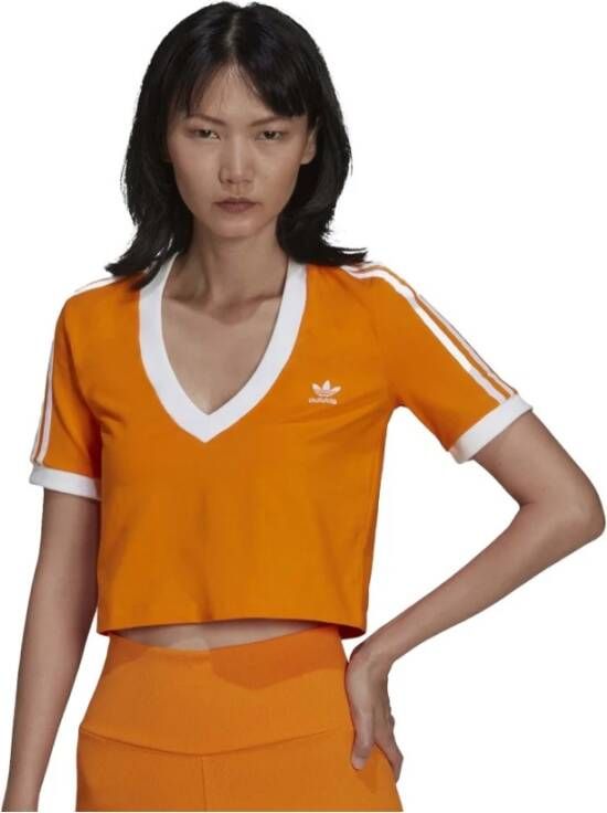 Adidas Originals Dames T-shirt met korte mouwen Adicolor Classics Orange Dames