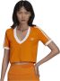 Adidas Originals Dames T-shirt met korte mouwen Adicolor Classics Oranje Dames - Thumbnail 3