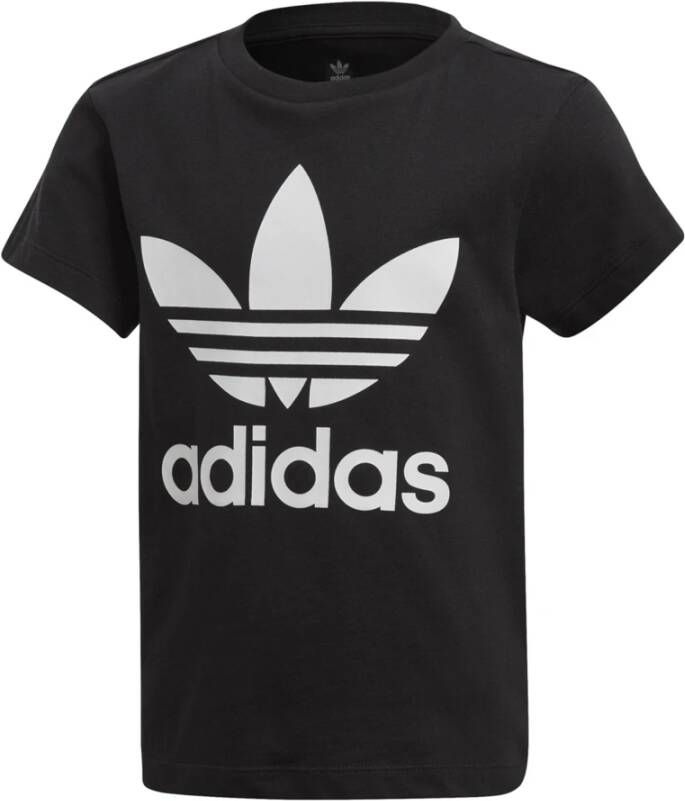 Adidas Originals unisex Adicolor T-shirt zwart wit Katoen Ronde hals 158