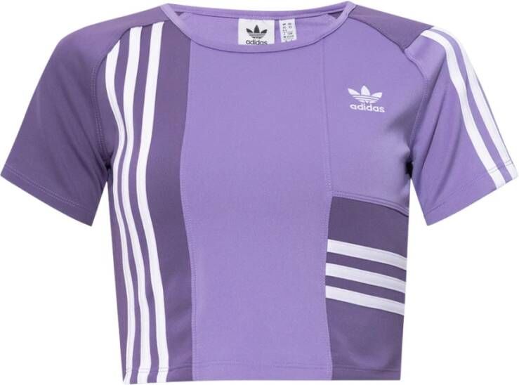 Adidas Originals T-Shirts Purple Dames - Foto 6