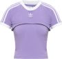 Adidas Originals Top met twee lagen en logo Purple Dames - Thumbnail 2