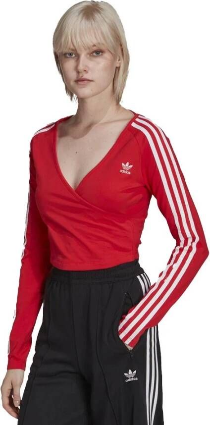 Adidas Originals Topje met lange mouwen Rood Dames