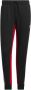 Adidas Fleece Track Pant Zwart Rood Black Heren - Thumbnail 1