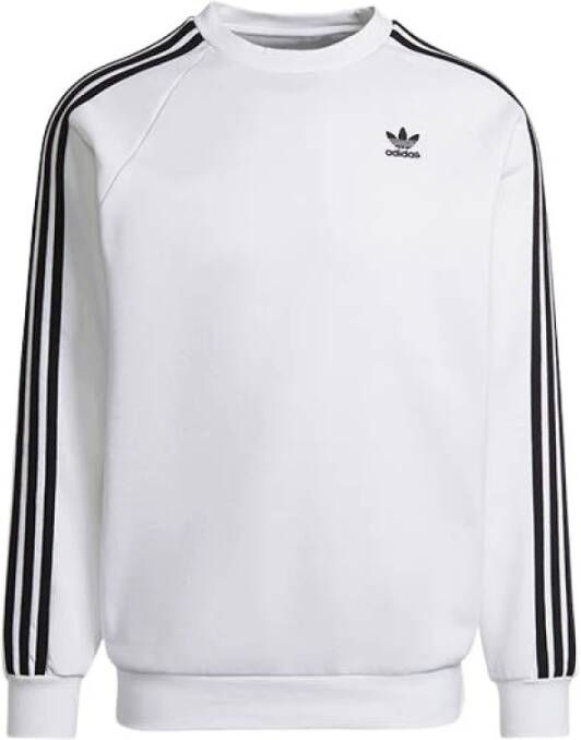 Adidas Originals Trainingsshirt Adicolor Clics 3-Stripes Crew Sweatshirt White Heren