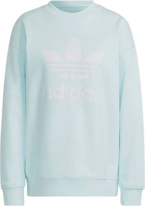 adidas Originals Trefoil Crew Sweatshirt Blauw Dames
