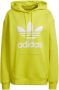 Adidas Originals Trefoil hoodie He6950 Geel Dames - Thumbnail 2