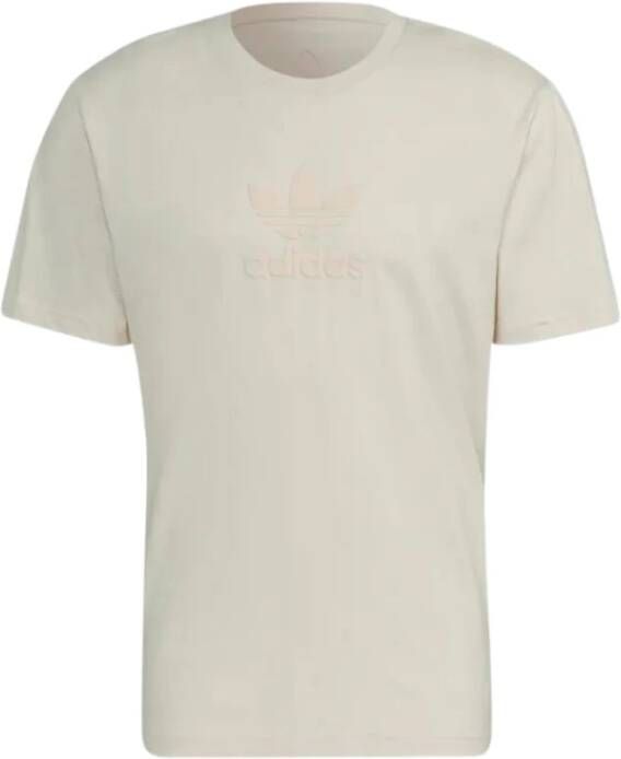 Adidas Originals UL Logo Jersey T-Shirt Beige Heren