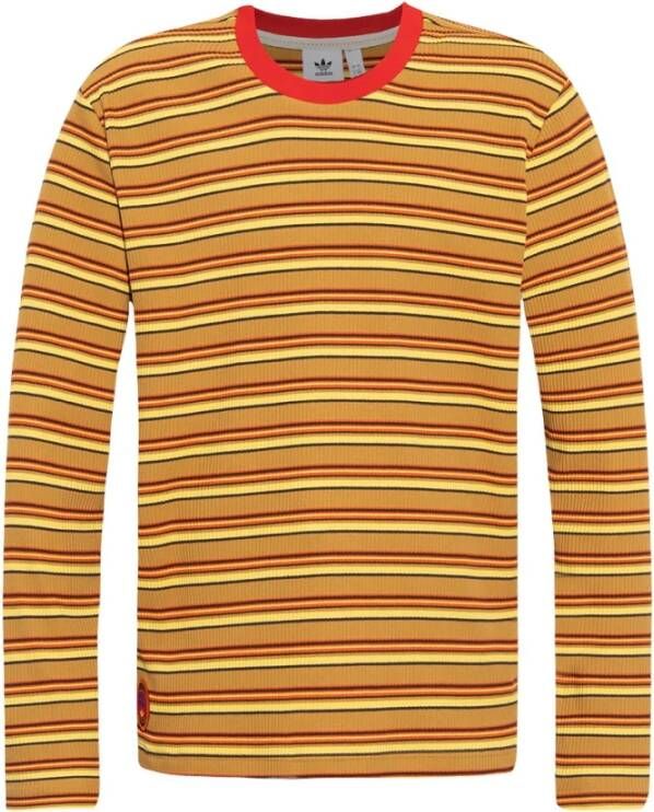 Adidas Gestreept T-shirt Wales Bonner Stijl Multicolor Heren