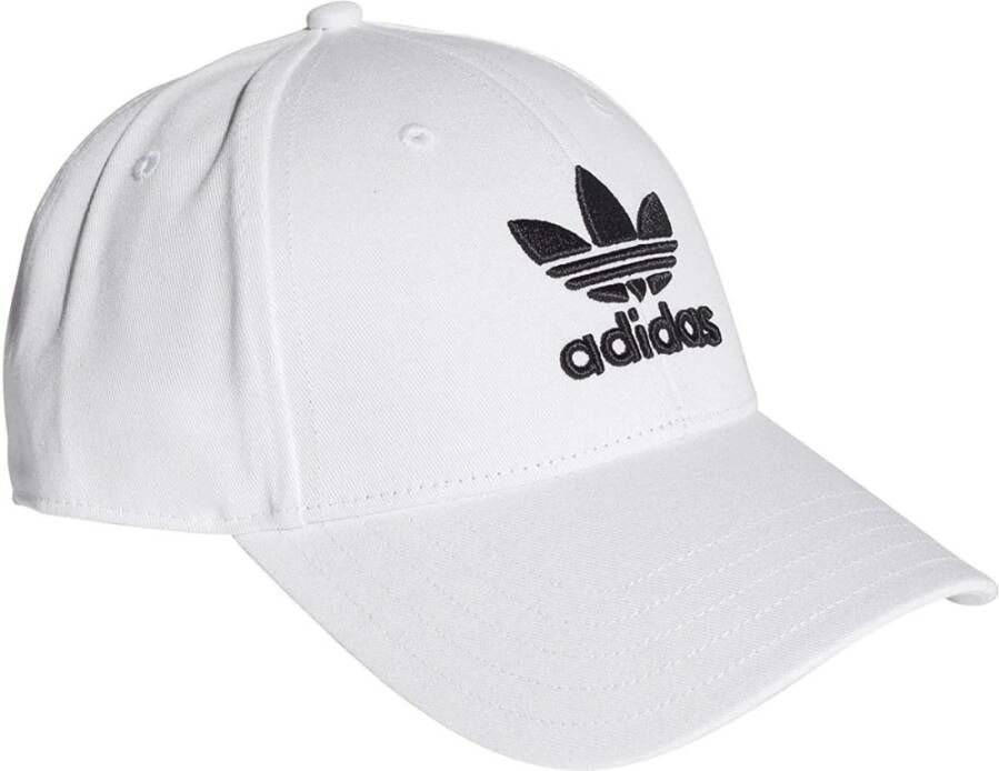 Adidas Originals Witte Katoenen Baseballpet met Geborduurd Logo White Unisex