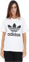 Adidas Originals Witte Logo Trifoglio T-Shirt White Dames - Thumbnail 1