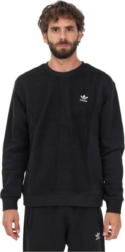 Adidas Originals Zwarte Crew Neck Sweatshirt Regular Fit Herfst-Winter Ii5800 Zwart Heren