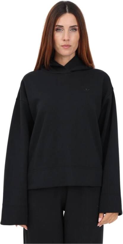 Adidas Originals Zwarte hoodie voor dames Oversized Sportief Herfst-Winter Ic5247 Zwart Dames