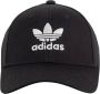 Adidas Originals Zwarte Katoenen Baseballpet met Oversized Trefoil Logo Zwart Unisex - Thumbnail 1